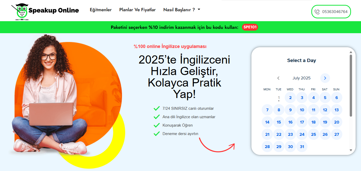 Çocuklar için İngilizce ücretsiz deneme dersi